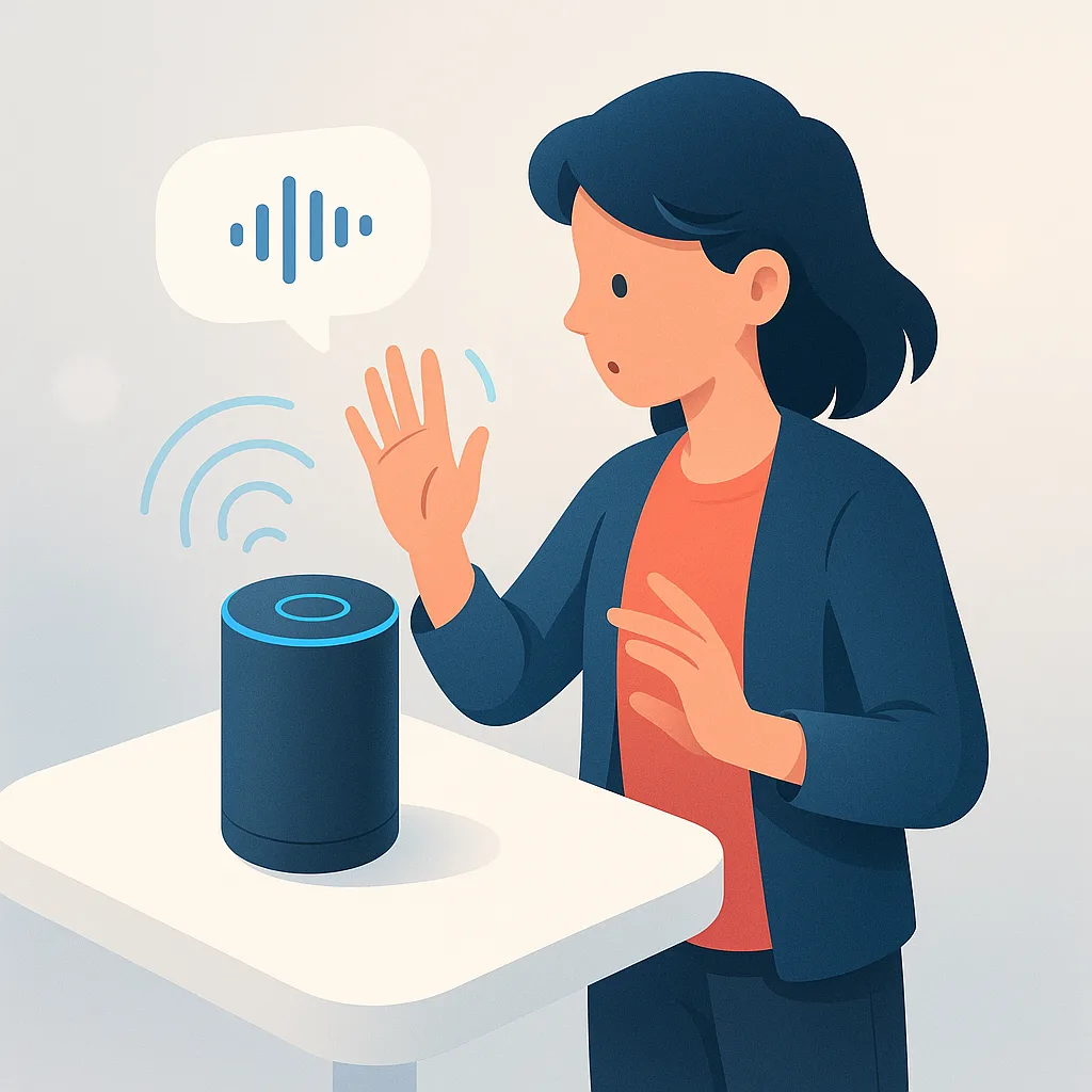 Accueil SmartGuide 8 Assistants Vocaux IA : Gestes et Visuel pour le Futur